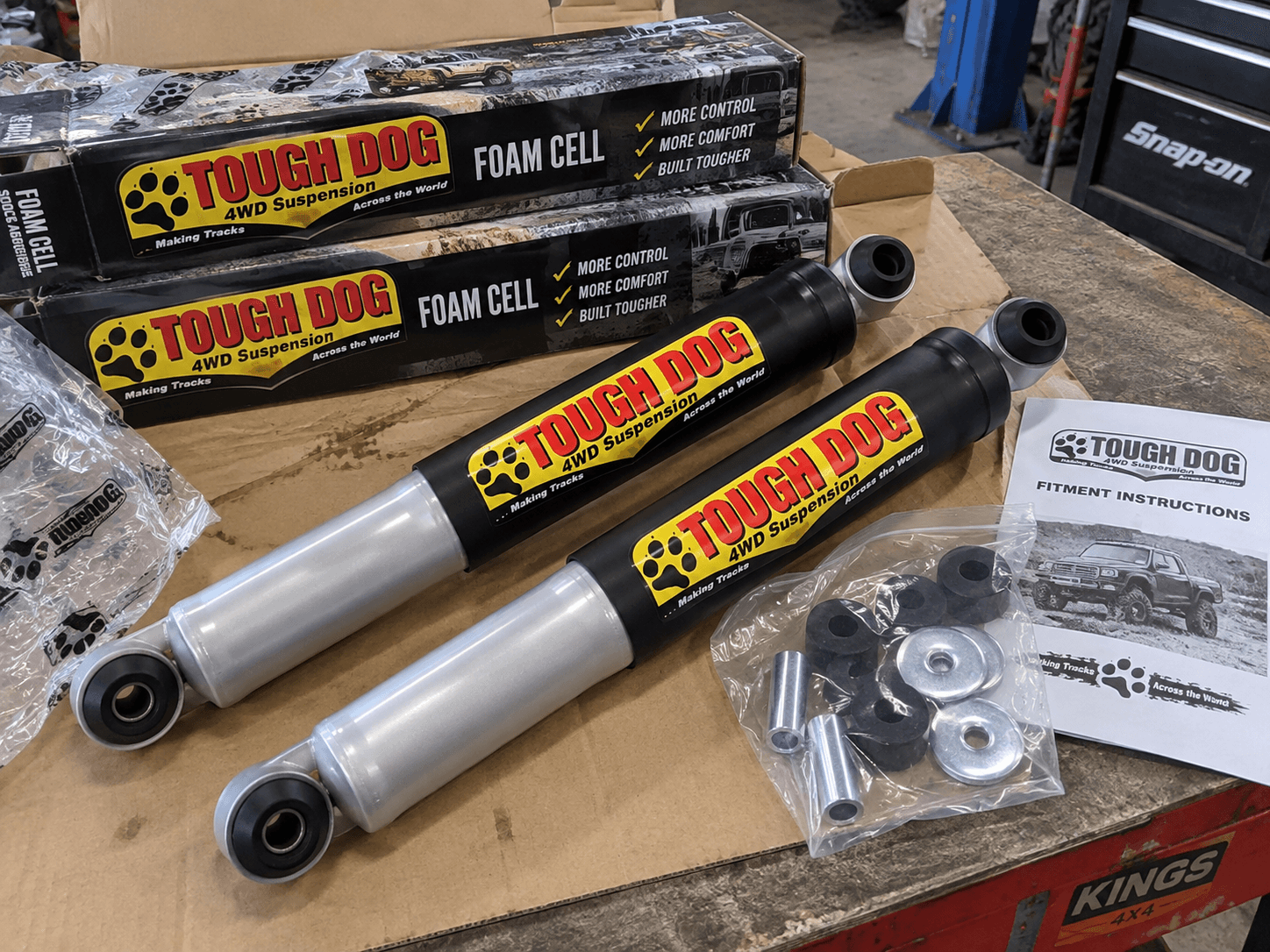 Tough Dog Foam Cell Shock Set — Toyota Hilux N80