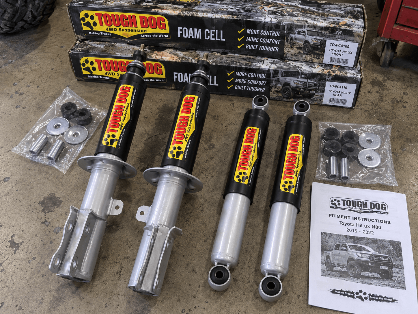 Foam Cell Shock Set — Toyota Hilux N80