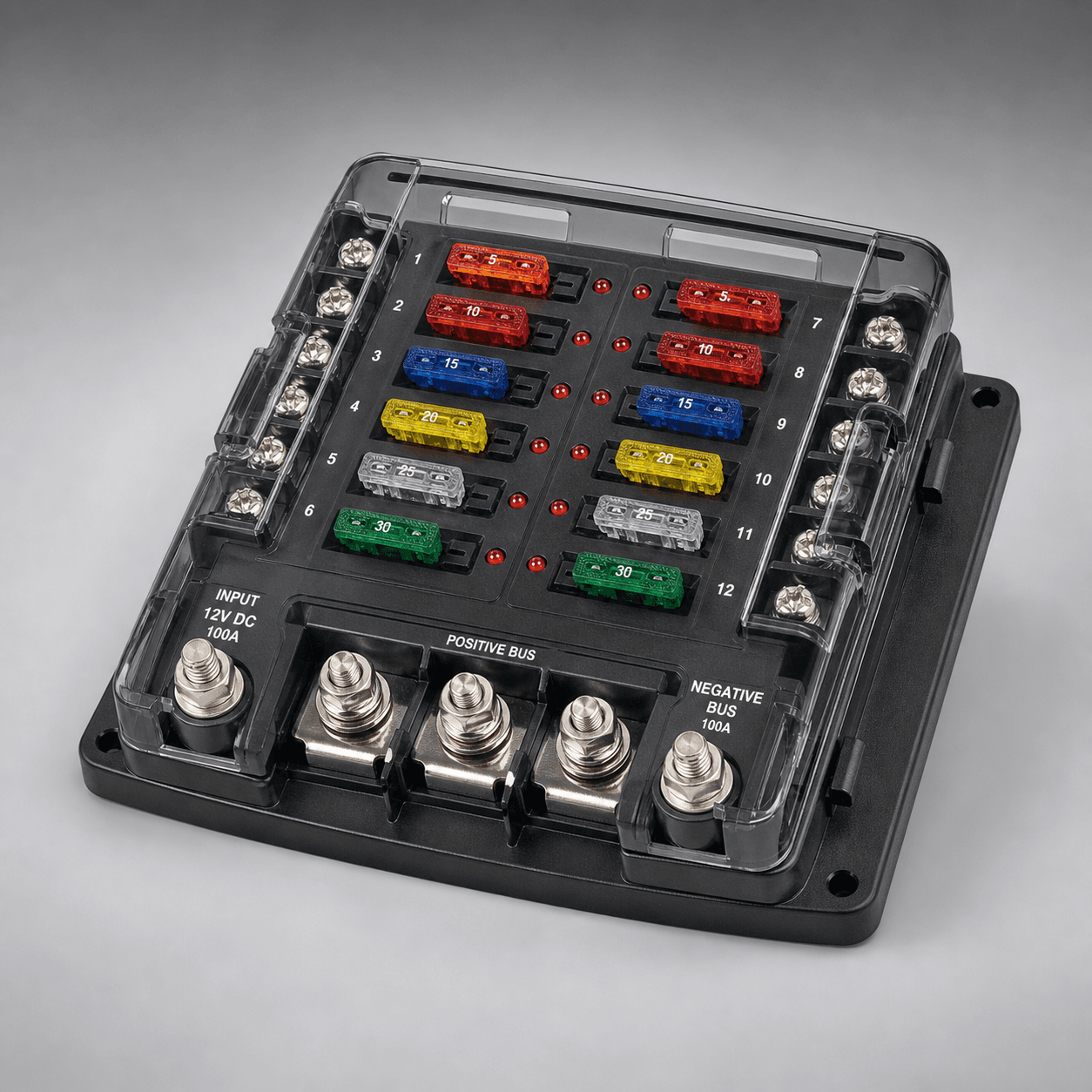 12-Way LED Fuse Block and Power Hub