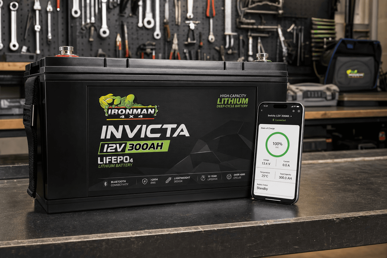12V 300Ah Bluetooth Battery