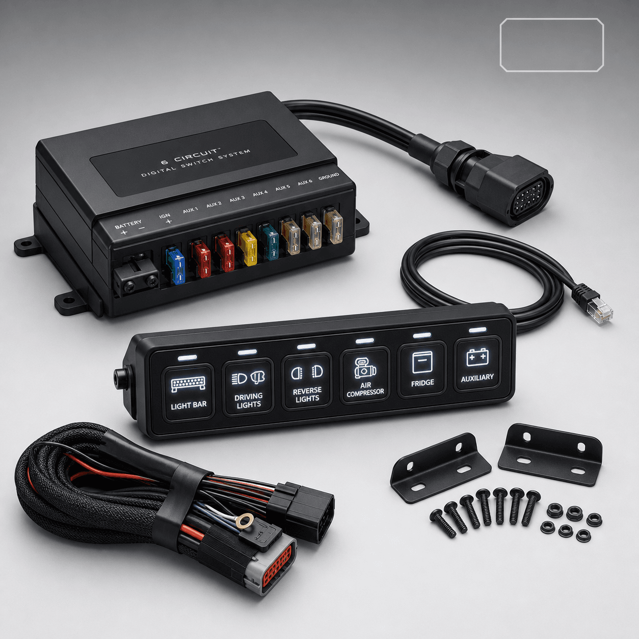 SV6 Six-Circuit Digital Switch Panel